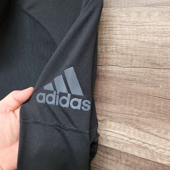 Adidas Climalite Jacket Black Performer Baseline 1/4 Zip Active Womens L - Picture 8 of 13